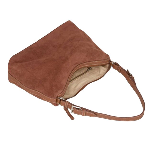 BECK SØNDERGAARD - SUEDE GINNI MEDI BAG | BROWN TORTOISE SHELL