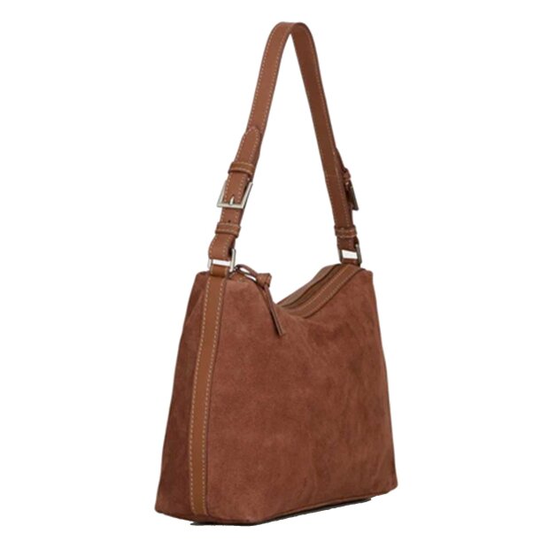 BECK SØNDERGAARD - SUEDE GINNI MEDI BAG | BROWN TORTOISE SHELL