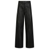 DEPECHE - BOA SKINDBUKSER WIDE LEG | BLACK