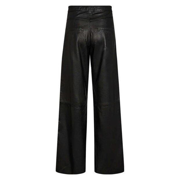 DEPECHE - BOA SKINDBUKSER WIDE LEG | BLACK