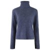 SIX AMES - RILLO SWEATER | DEEP BLUE MELANGE