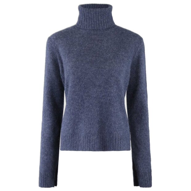 SIX AMES - RILLO SWEATER | DEEP BLUE MELANGE