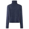 SIX AMES - RILLO SWEATER | DEEP BLUE MELANGE