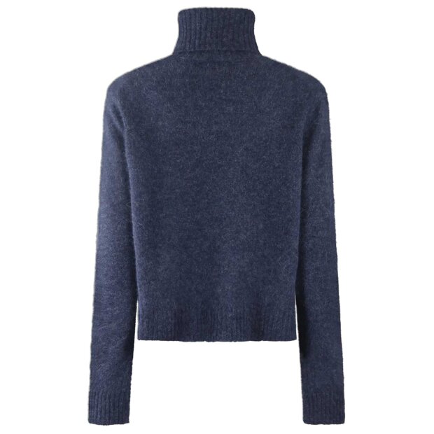 SIX AMES - RILLO SWEATER | DEEP BLUE MELANGE
