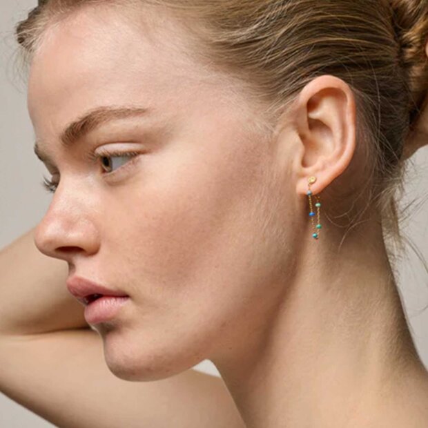 ENAMEL COPENHAGEN - LOLA ØRERING FORGYLDT | ATLANTIC