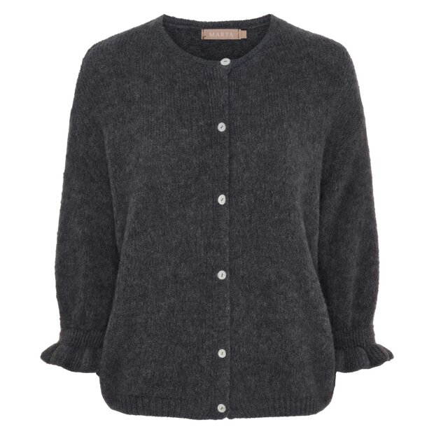 MARTA DU CHATEAU - JULIANA CARDIGAN | DEEP GREY