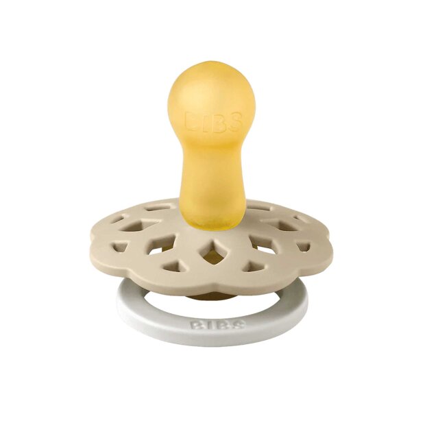 BIBS - 2-PACK BOHEME GLOW - RUND - STR. 1 | BLUSH/VANILLA