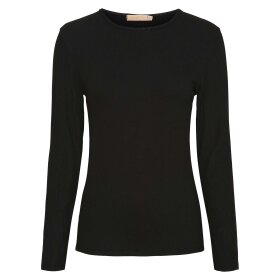 MARTA DU CHATEAU - INGRID LONGSHIRT TEE | SOLID BLACK