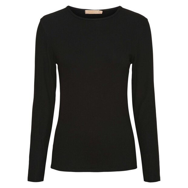 MARTA DU CHATEAU - INGRID LONGSHIRT TEE | SOLID BLACK