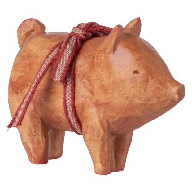 MAILEG - GRIS M/BÅND - ROSA