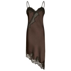 NEO NOIR - SORELLE LACE DRESS | DARK BROWN