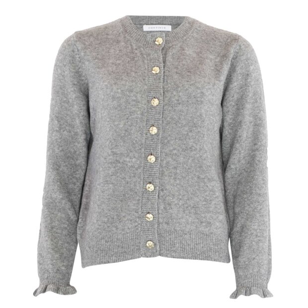 CONTINUE COPENHAGEN - SISSE GOLD CARDIGAN | GREY
