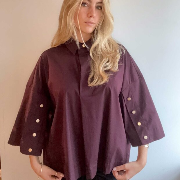 CONTINUE COPENHAGEN - KLARA SHIRT | BORDAUX