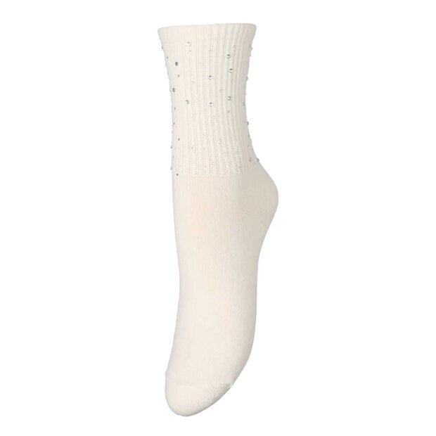 BECK SØNDERGAARD - GLIMSY COTTA SOCK | BIRCH WHITE