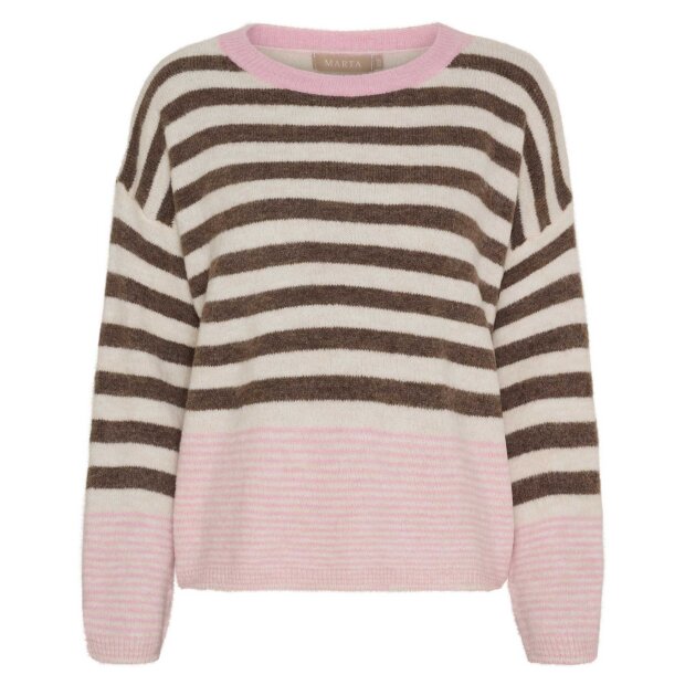 MARTA DU CHATEAU - ELARA KNIT | FANGO/BURRO/ROSA