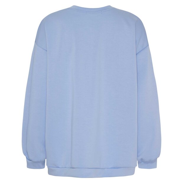 MARTA DU CHATEAU - HIBISCUS SWEATSHIRT | SKY BLUE