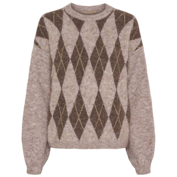 MARTA DU CHATEAU - CORA KNIT | BEIGE/GOLD