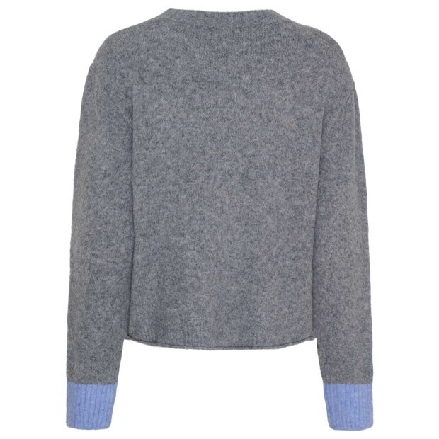 MARTA DU CHATEAU - CALLA KNIT | GREY/BLUE
