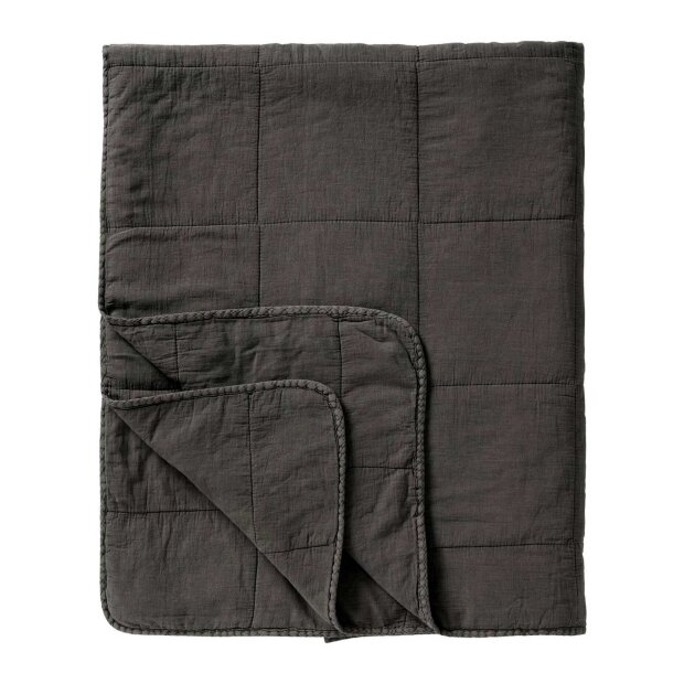 IB LAURSEN - VINTAGE QUILT SENGETÆPPE | THUNDER GREY