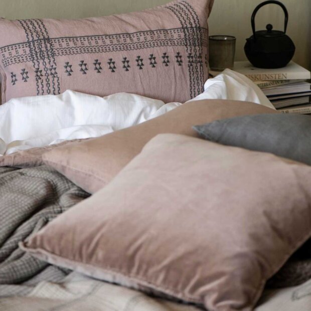 IB LAURSEN - PUDE VELOUR INK. FYLD 50X50 CM | BURNED ROSE