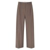 SECOND FEMALE - DAKOTA TROUSERS | MID BROWN MELANGE SECOND FEMALE - DAKOTA TROUSERS | MID BROWN MELANGE