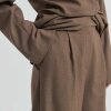 SECOND FEMALE - DAKOTA TROUSERS | MID BROWN MELANGE SECOND FEMALE - DAKOTA TROUSERS | MID BROWN MELANGE