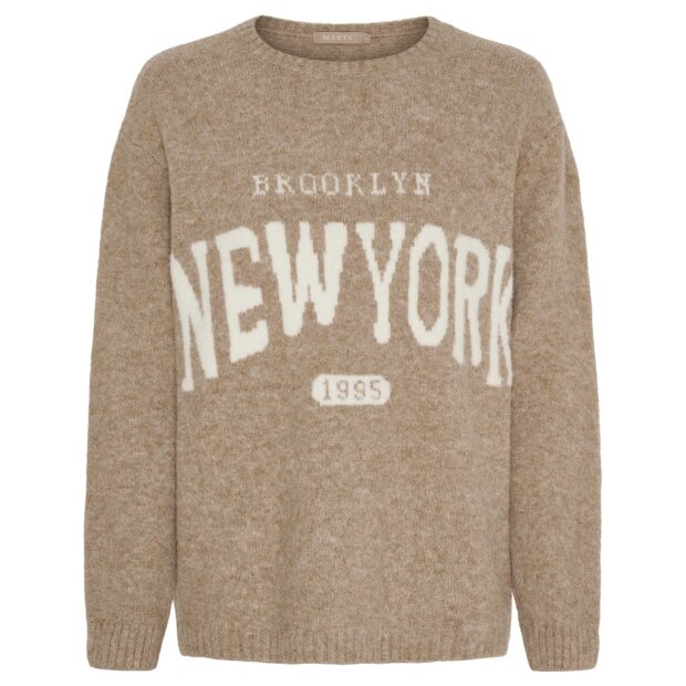 MARTA DU CHATEAU - MARA KNIT | CAMEL/PANNA