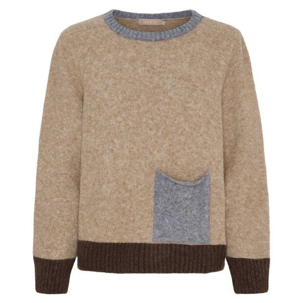 MARTA DU CHATEAU - ELORA KNIT | CAMEL DENIM