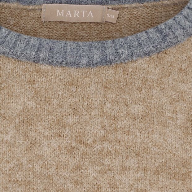 MARTA DU CHATEAU - ELORA KNIT | CAMEL DENIM