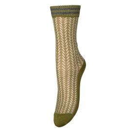 BECK SØNDERGAARD - ZILLA SPORTY COTTA SOCK | ARMY/GREY MELANGE