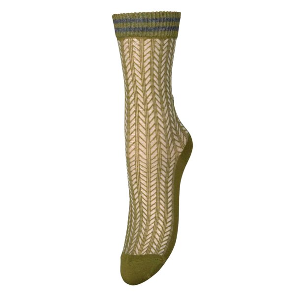 BECK SØNDERGAARD - ZILLA SPORTY COTTA SOCK | ARMY/GREY MELANGE