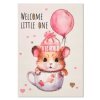 VANILLA FLY - LYKØNSKNINGSKORT 13X9 CM | WELCOME LITTLE ONE 