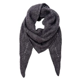 BLACK COLOUR - DELL STRIKKET MINI TØRKLÆDE | GREY MELANGE