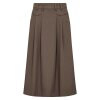 CO COUTURE - LUNA POCKET PLEAT SKIRT | WALNUT CO COUTURE - LUNA POCKET PLEAT SKIRT | WALNUT