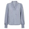 CO COUTURE - KESI V-BLOUSE | PALE BLUE CO COUTURE - KESI V-BLOUSE | PALE BLUE