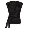 CO COUTURE - SAGA PLEAT TOP | BLACK CO COUTURE - SAGA PLEAT TOP | BLACK