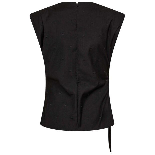 CO COUTURE - SAGA PLEAT TOP | BLACK