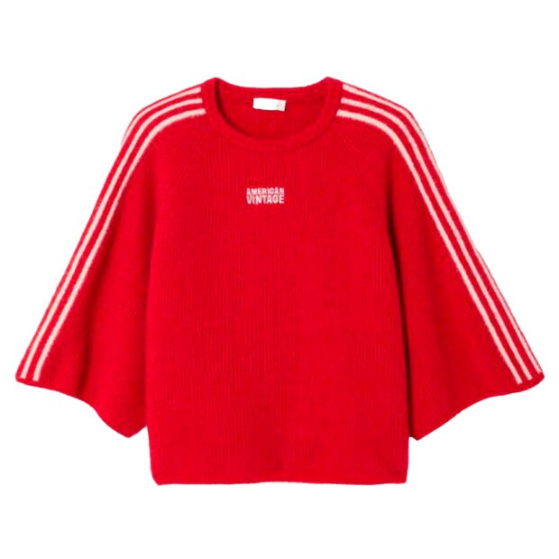AMERICAN VINTAGE - VITOW JUMPER | CHINA CARMINE