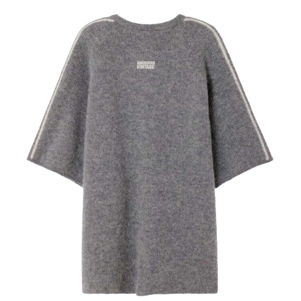 AMERICAN VINTAGE - VITOW CARDIGAN | MELANGE STEEL