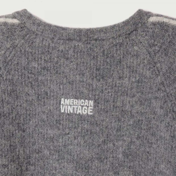 AMERICAN VINTAGE - VITOW CARDIGAN | MELANGE STEEL