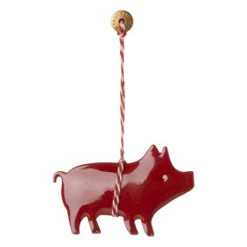 MAILEG - METAL ORNAMENT - GRIS | RØD