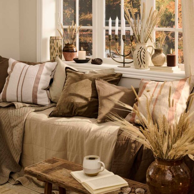 IB LAURSEN - PUDE I HØR 40X60 CM | CHOCOLATE