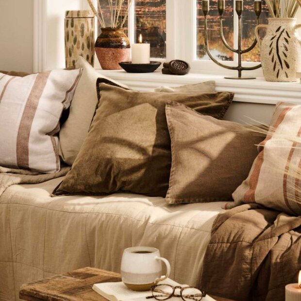 IB LAURSEN - PUDE I HØR 40X60 CM | CHOCOLATE