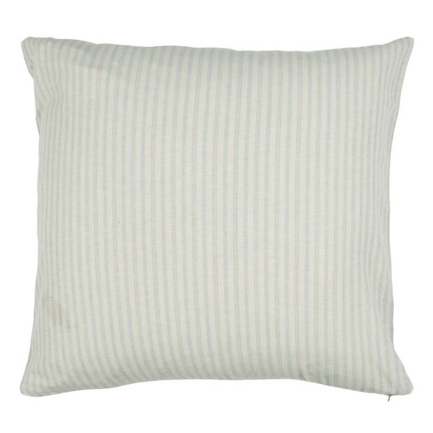 IB LAURSEN - PUDE NATUR M/STRIBER 60X60 CM | LYSEBLÅ STRIBER