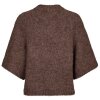 NEO NOIR - BENUTA FLUFFY KNIT CARDIGAN | LIGHT BROWN