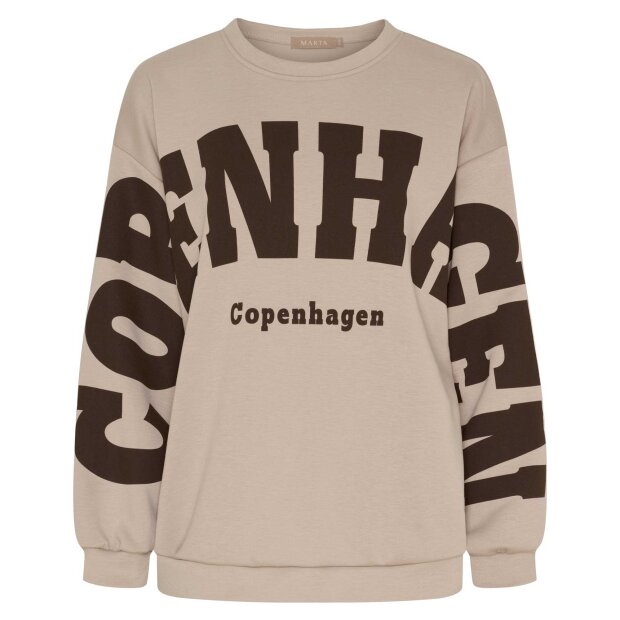 MARTA DU CHATEAU - HIBISCUS SWEATSHIRT | BEIGE NEW