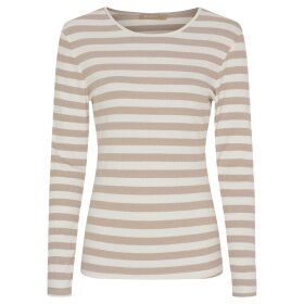 MARTA DU CHATEAU - BEGONIA LS TEE | BEIGE MELANGE