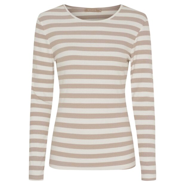 MARTA DU CHATEAU - BEGONIA LS TEE | BEIGE MELANGE