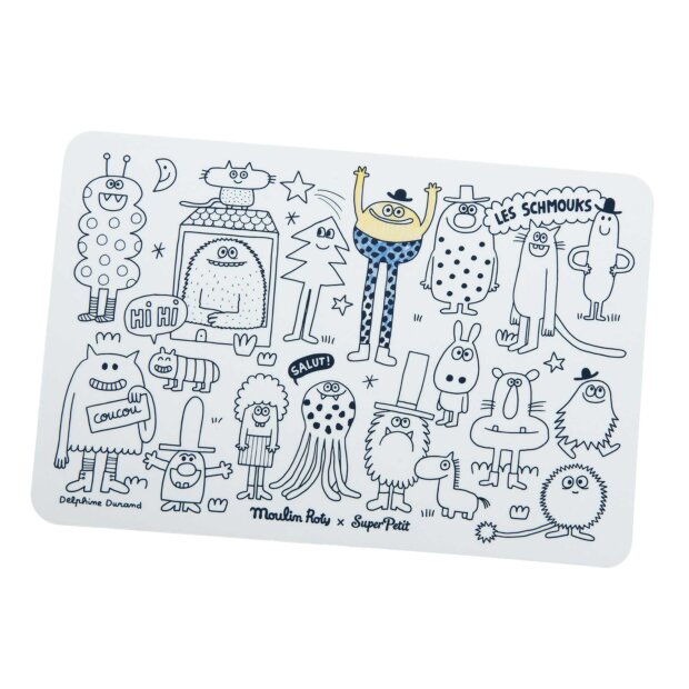 MOULIN ROTY - SILIKONE DÆKKESERVIETTER M/TUSSER