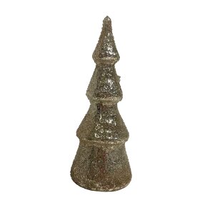 COR MULDER - JULETRÆ I GLAS H21.5CM | SØLV